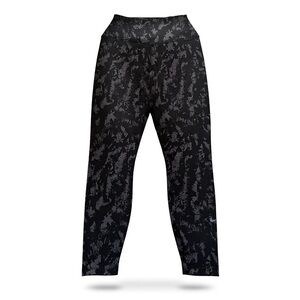 Nike One High Waisted 7/8 Leggings Black Gray Print Small NWT